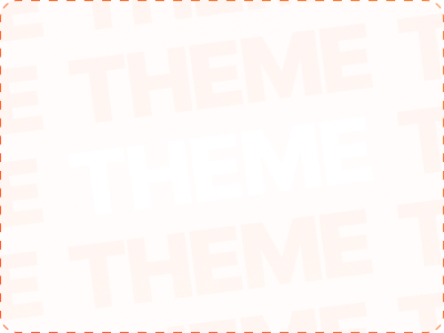 The word "theme" appears in bright white amidst a collection of dark orange ones. This image is a placeholder for the "coming soon" card.