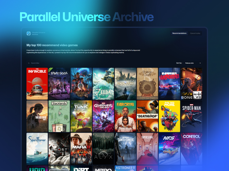 Parallel universe archive